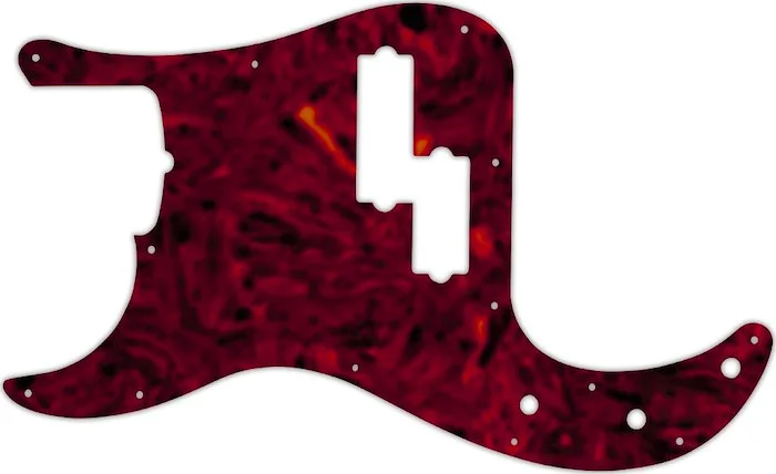 WD Custom Pickguard For Left Hand Fender 5 String American Professional Precision Bass #05T Tortoise Shell Sol