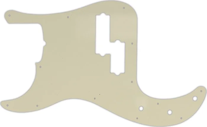 WD Custom Pickguard For Left Hand Fender 5 String American Professional Precision Bass #55 Parchment 3 Ply
