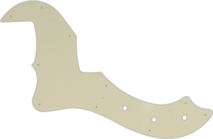 WD Custom Pickguard For Left Hand Fender 5 String American Standard Dimension Bass V #55T Parchment Thin