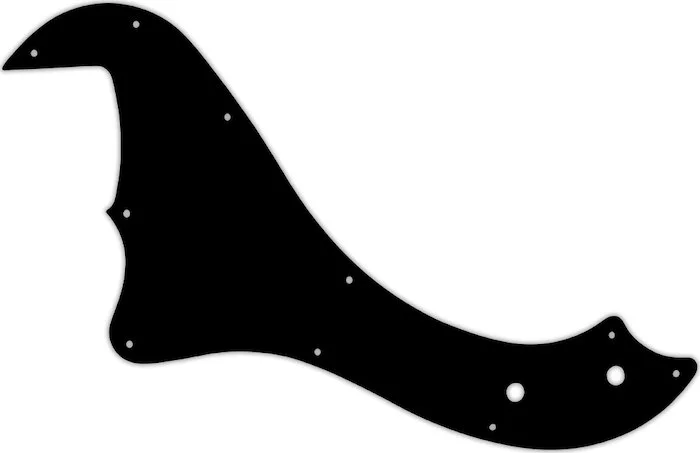 WD Custom Pickguard For Left Hand Fender 5 String Standard Dimension Bass V #01 Black