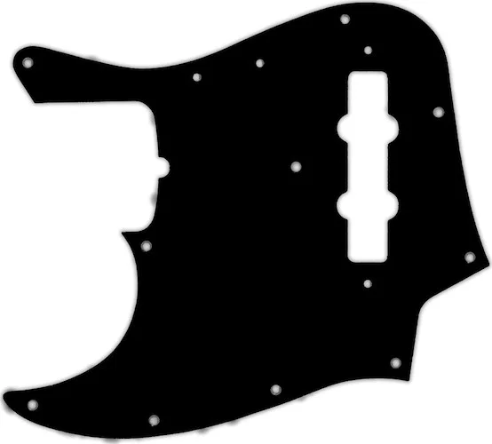 WD Custom Pickguard For Left Hand Fender 50th Anniversary Jazz Bass #38 Black/Cream/Black