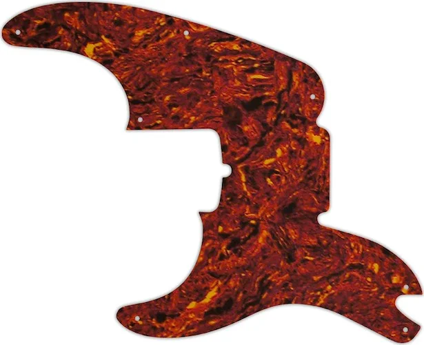WD Custom Pickguard For Left Hand Fender 60th Anniversary Precision Bass #05W Tortoise Shell/White