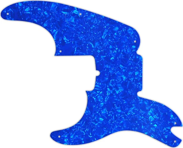 WD Custom Pickguard For Left Hand Fender 60th Anniversary Precision Bass #28BU Blue Pearl/White/Black/White