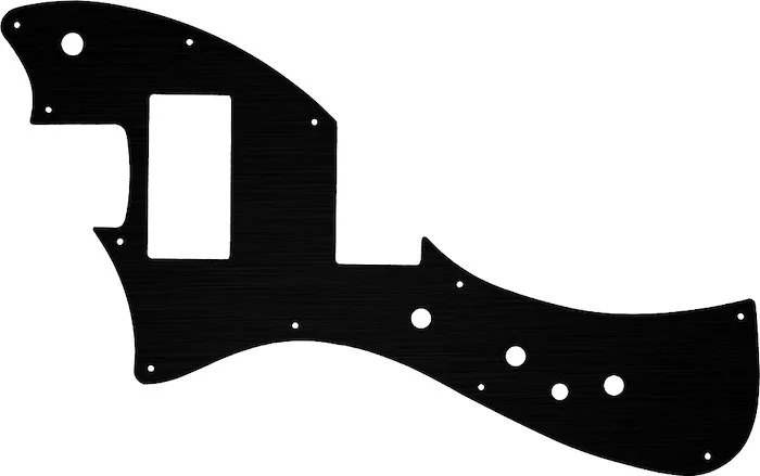 WD Custom Pickguard For Left Hand Fender Alternate Reality Meteora HH #27 Simulated Black Anodized