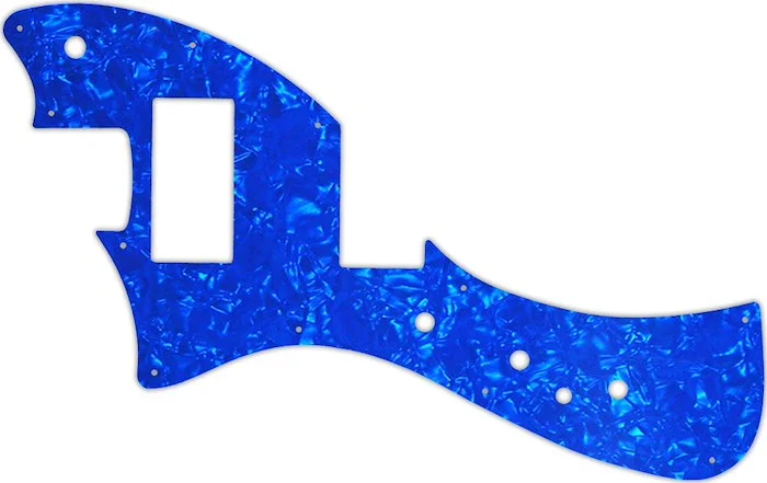 WD Custom Pickguard For Left Hand Fender Alternate Reality Meteora HH #28BU Blue Pearl/White/Black/White