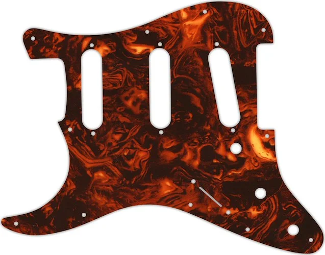 WD Custom Pickguard For Left Hand Fender Stratocaster #05F Faux Tortiose