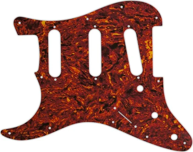 WD Custom Pickguard For Left Hand Fender Stratocaster #05P Tortoise Shell/Parchment