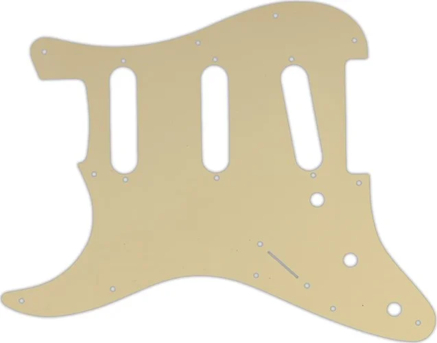 WD Custom Pickguard For Left Hand Fender Stratocaster #06 Cream