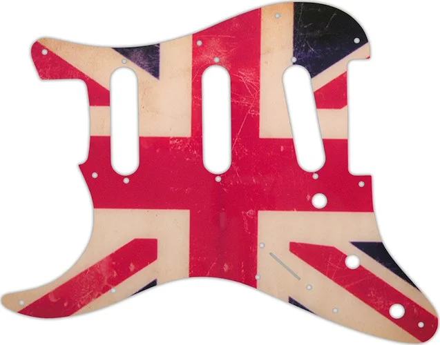 WD Custom Pickguard For Left Hand Fender Stratocaster #G04 British Flag Relic Graphic