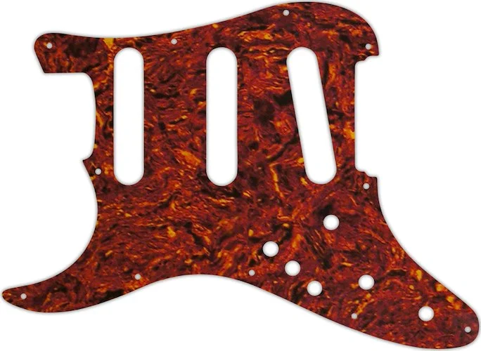 WD Custom Pickguard For Left Hand Fender Stratocaster Elite #05P Tortoise Shell/Parchment