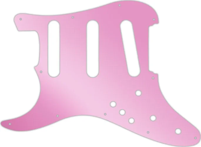 WD Custom Pickguard For Left Hand Fender Stratocaster Elite #10P Pink Mirror