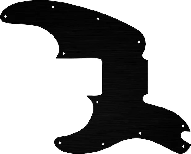 WD Custom Pickguard For Left Hand Fender Telecaster Bass #27 Simulated Black Anodized