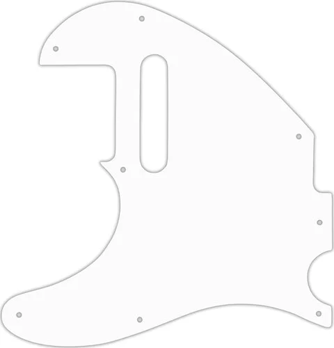 WD Custom Pickguard For Left Hand Fender Acoustasonic Telecaster #02T White Thin