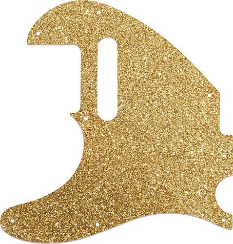 WD Custom Pickguard For Left Hand Fender Acoustasonic Telecaster #60RGS Rose Gold Sparkle 