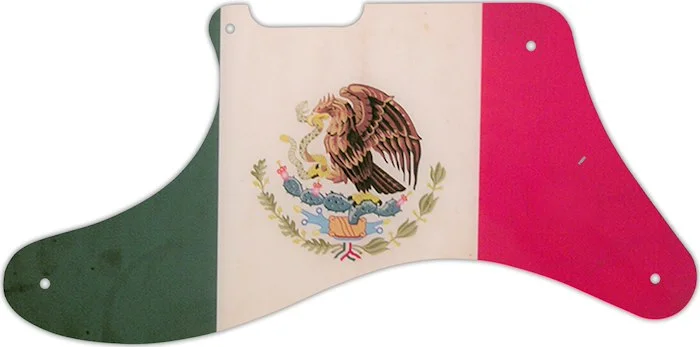 WD Custom Pickguard For Left Hand Fender Cabronita Telecaster #G12 Mexican Flag Graphic