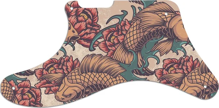 WD Custom Pickguard For Left Hand Fender Cabronita Telecaster #GT01 Koi Tattoo Graphic