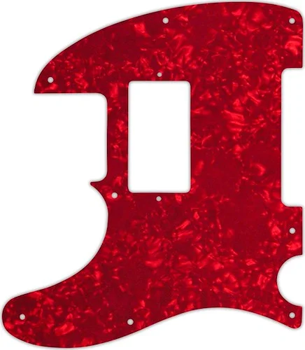 WD Custom Pickguard For Left Hand Fender Telecaster With Humbucker #28R Red Pearl/White/Black/White
