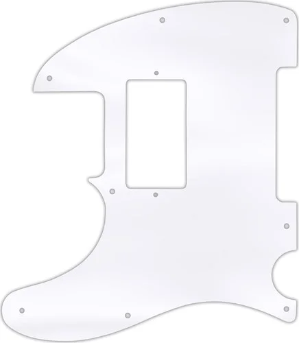 WD Custom Pickguard For Left Hand Fender Telecaster With Humbucker #45T Clear Acrylic Thin