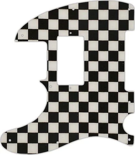 WD Custom Pickguard For Left Hand Fender Telecaster With Humbucker #CK01 Checkerboard Graphic