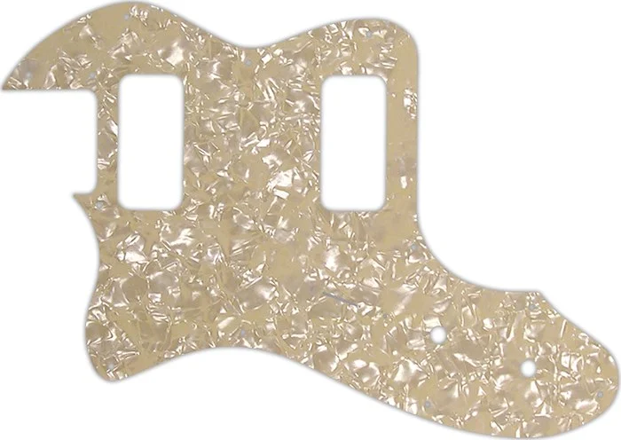 WD Custom Pickguard For Left Hand Fender Telecaster Thinline Super Deluxe #28C Cream Pearl/Cream/Black/Cream