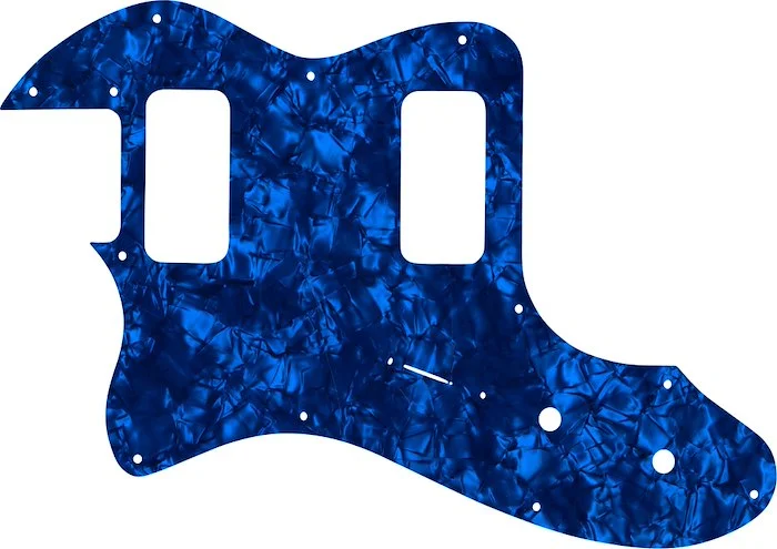 WD Custom Pickguard For Left Hand Fender Telecaster Thinline Super Deluxe #28DBP Dark Blue Pearl/Black/White/Black