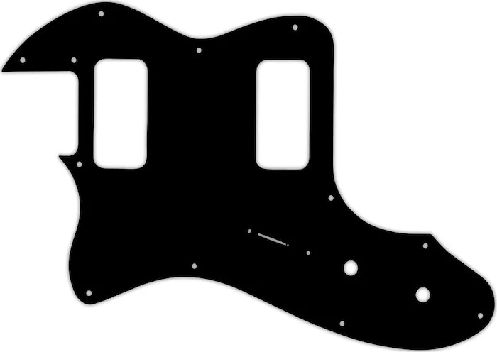 WD Custom Pickguard For Left Hand Fender Telecaster Thinline Super Deluxe #29T Matte Black Thin