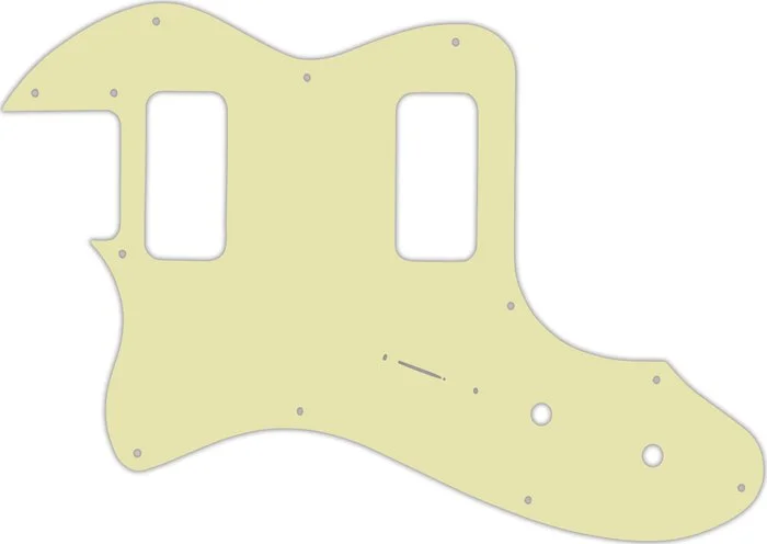 WD Custom Pickguard For Left Hand Fender Telecaster Thinline Super Deluxe #34 Mint Green 3 Ply