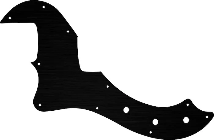 WD Custom Pickguard For Left Hand Fender American Standard Dimension Bass IV #27T Simulated Black Anodized Thi