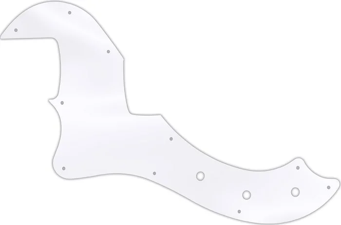WD Custom Pickguard For Left Hand Fender American Standard Dimension Bass IV #45T Clear Acrylic Thin