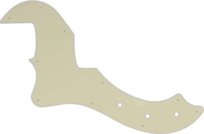 WD Custom Pickguard For Left Hand Fender American Standard Dimension Bass IV #55 Parchment 3 Ply