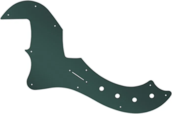 WD Custom Pickguard For Left Hand Fender American Deluxe Or American Elite Dimension Bass IV #10S Smoke Mirror
