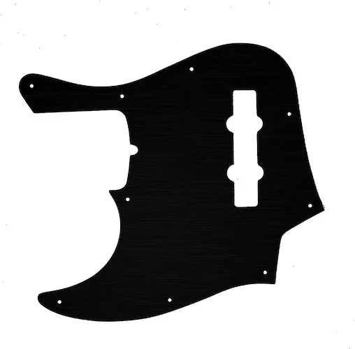 WD Custom Pickguard For Left Hand Fender American Deluxe 21 Fret Jazz Bass#27T Simulated Black Anodized Thin