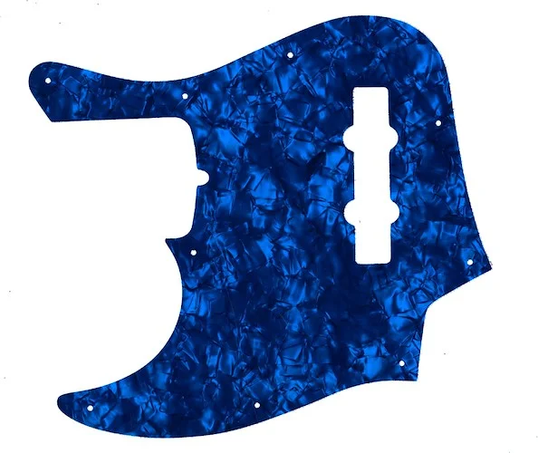 WD Custom Pickguard For Left Hand Fender American Deluxe 21 Fret Jazz Bass#28DBP Dark Blue Pearl/Black/White/Black