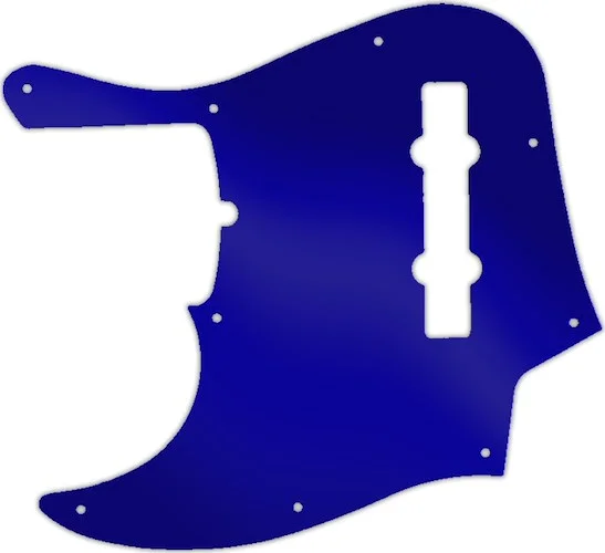 WD Custom Pickguard For Left Hand Fender American Deluxe 21 Fret 5 String Jazz Bass #10DBU Dark Blue Mirror
