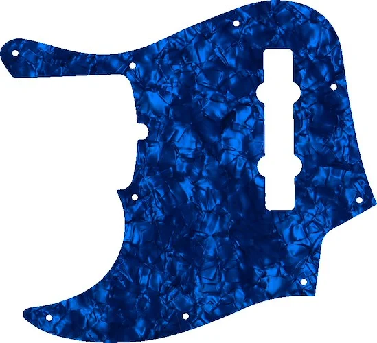 WD Custom Pickguard For Left Hand Fender American Deluxe 21 Fret 5 String Jazz Bass #28DBP Dark Blue Pearl/Black/White/Black