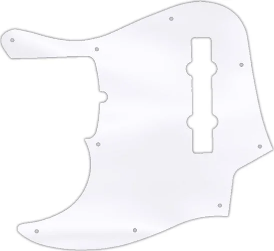 WD Custom Pickguard For Left Hand Fender American Deluxe 21 Fret 5 String Jazz Bass #45 Clear Acrylic