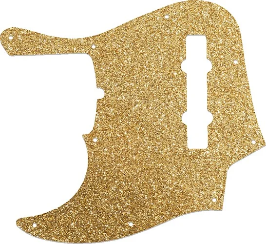 WD Custom Pickguard For Left Hand Fender American Deluxe 21 Fret 5 String Jazz Bass #60RGS Rose Gold Sparkle 