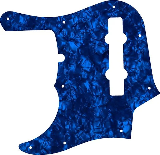 WD Custom Pickguard For Left Hand Fender American Deluxe 1995-Present 22 Fret 5 String Jazz Bass #28DBP Dark Blue Pearl/Black/White/Black