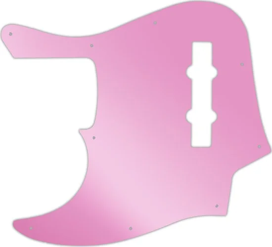 WD Custom Pickguard For Left Hand Fender American Elite Jazz Bass #10P Pink Mirror