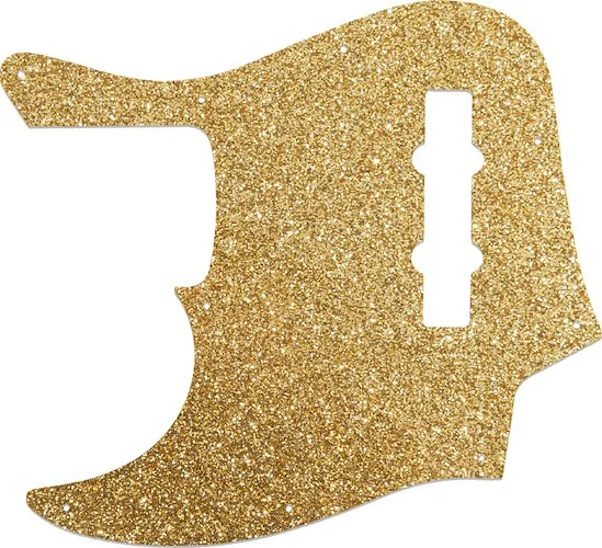 WD Custom Pickguard For Left Hand Fender American Elite Jazz Bass #60RGS Rose Gold Sparkle 