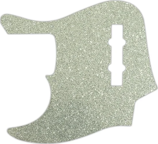 WD Custom Pickguard For Left Hand Fender American Elite Jazz Bass #60SS Silver Sparkle 