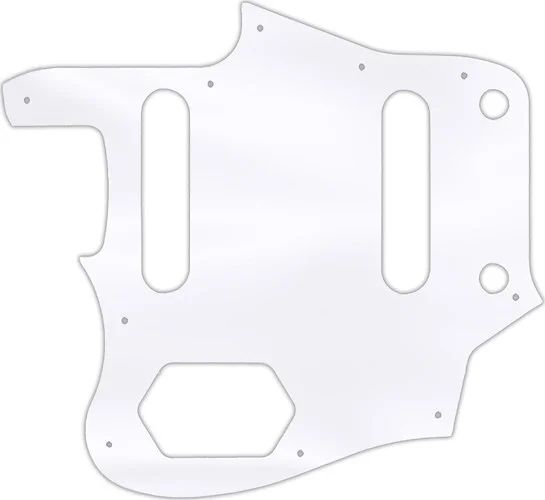 WD Custom Pickguard For Left Hand Fender American Professional Jaguar #45 Clear Acrylic