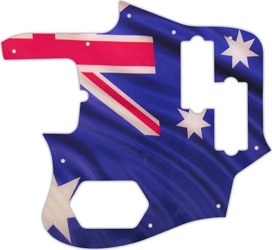 WD Custom Pickguard For Left Hand Fender American Standard Jaguar Bass #G13 Aussie Flag Graphic