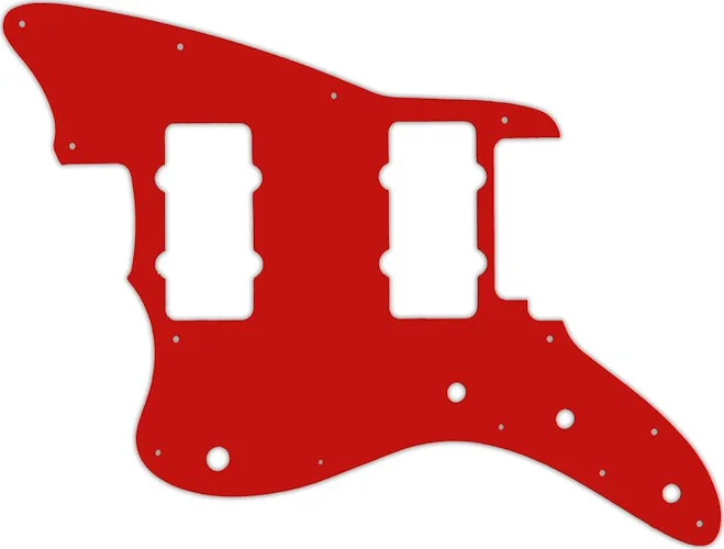 WD Custom Pickguard For Left Hand Fender American Performer Jazzmaster #07S Red Solid