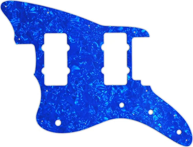 WD Custom Pickguard For Left Hand Fender American Performer Jazzmaster #28BU Blue Pearl/White/Black/White