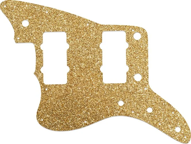 WD Custom Pickguard For Left Hand Fender American Performer Jazzmaster #60RGS Rose Gold Sparkle 