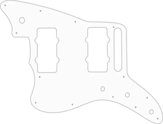 WD Custom Pickguard For Left Hand Fender American Special Jazzmaster #02T White Thin