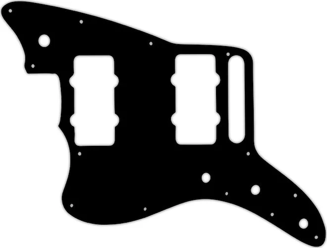 WD Custom Pickguard For Left Hand Fender American Special Jazzmaster #03P Black/Parchment/Black