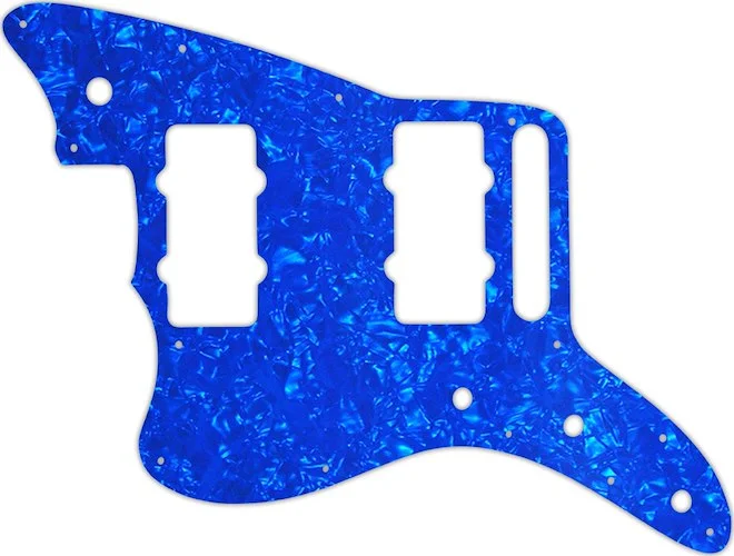 WD Custom Pickguard For Left Hand Fender American Special Jazzmaster #28BU Blue Pearl/White/Black/White