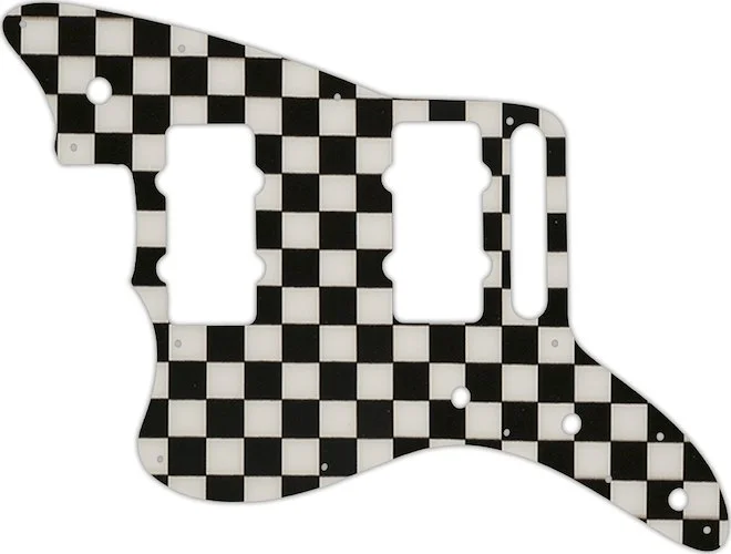 WD Custom Pickguard For Left Hand Fender American Special Jazzmaster #CK01 Checkerboard Graphic